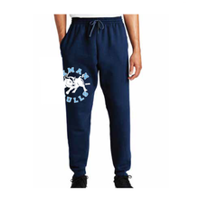 Load image into Gallery viewer, Sweatpants: Open Bottom with Circular Logo