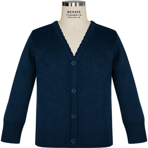 Sweater: Dennis Uniform Scallop Cardigan