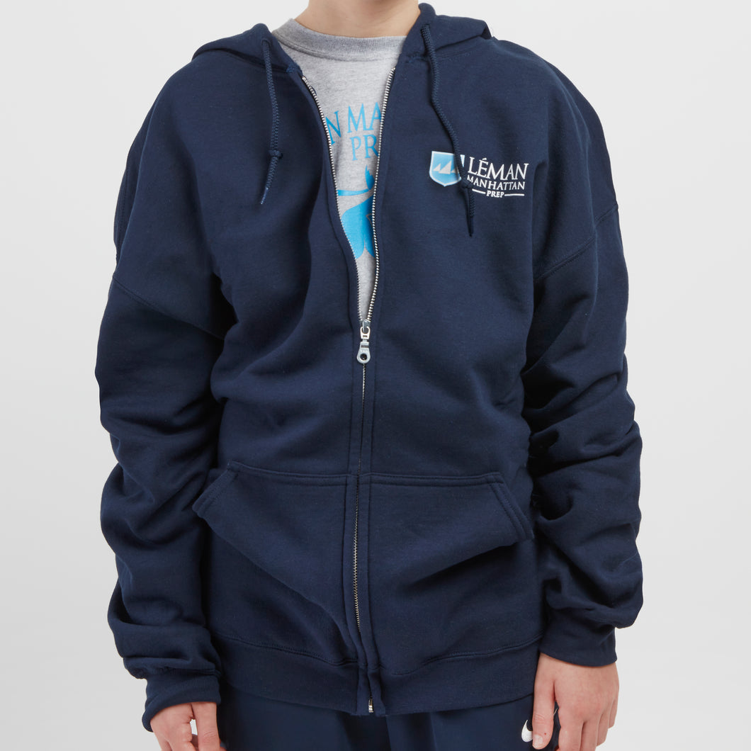 Hoodie: Full Zip/Bull